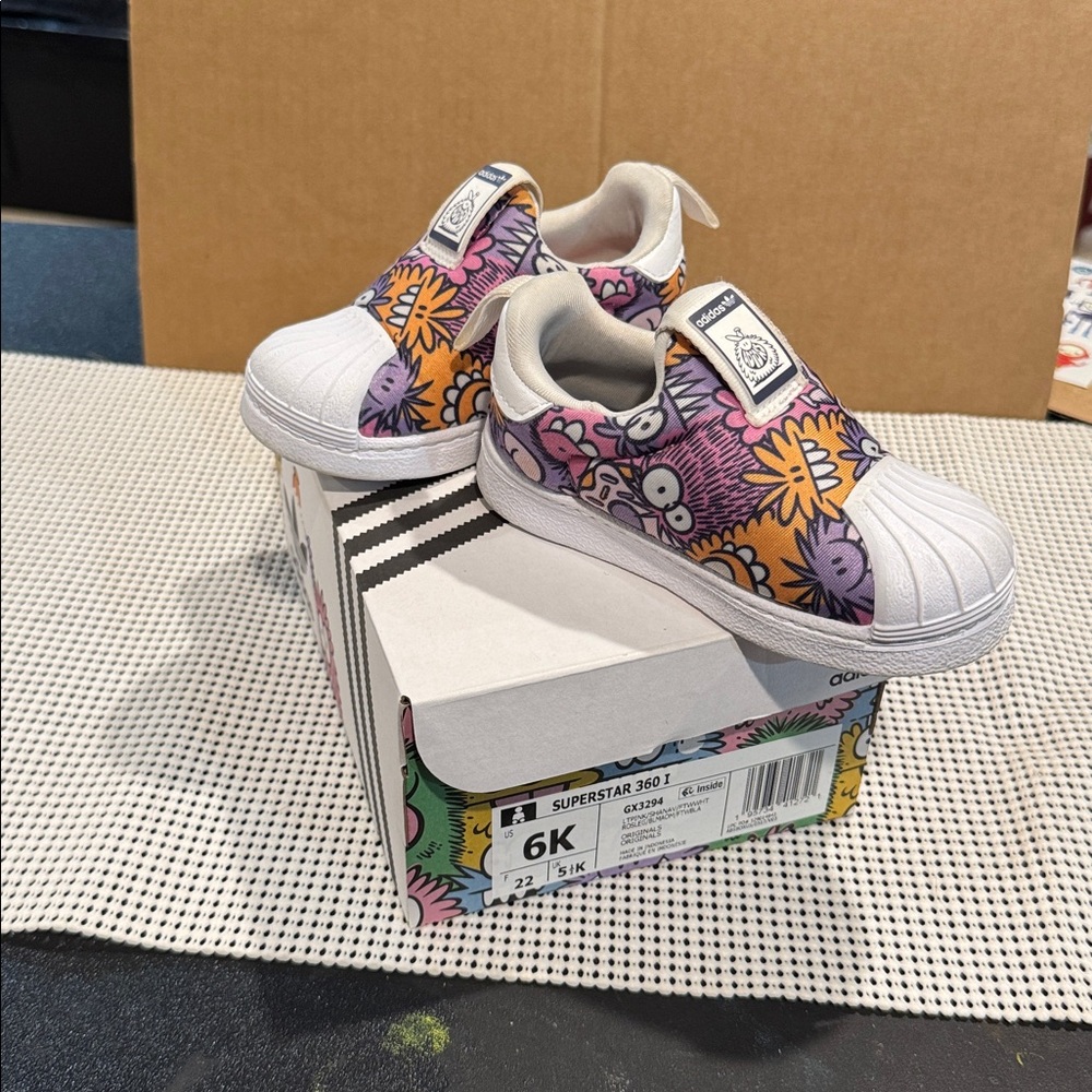 adidas Kevin Lyon Superstars toddler shoes